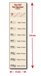 Front of the Hamcor bookmark with the dimension given, 210 mm indicating height, and 55 mm indicating width