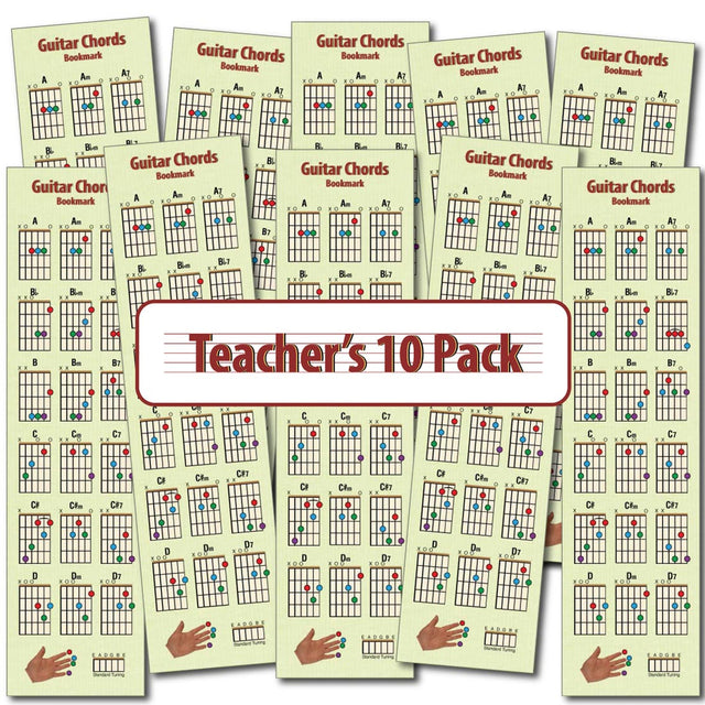 A picture showing all 10 bookmarks, five on top, 5 below, all overlapping