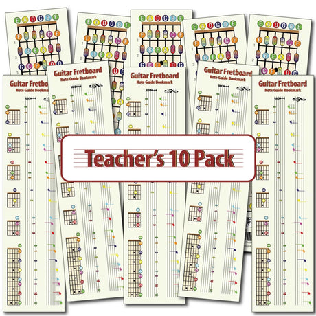 A picture showing all 10 bookmarks, five on top, 5 below, all overlapping