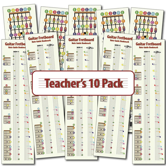 A picture showing all 10 bookmarks, five on top, 5 below, all overlapping